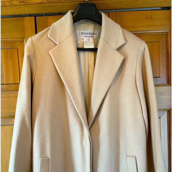Yves Saint Laurent Camel Hair Coat Size M (38) - Picture 1 of 14